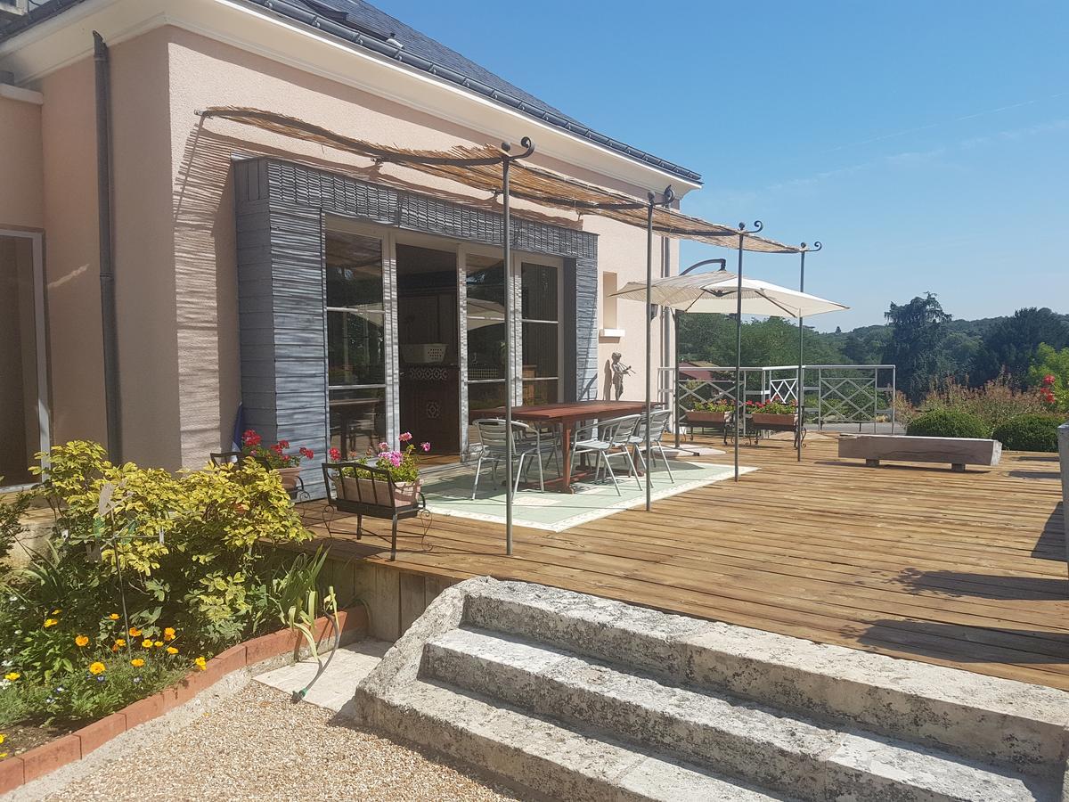 Les Mazeraies Maison D'Hotes Avec Spa Savonnieres Bagian luar foto